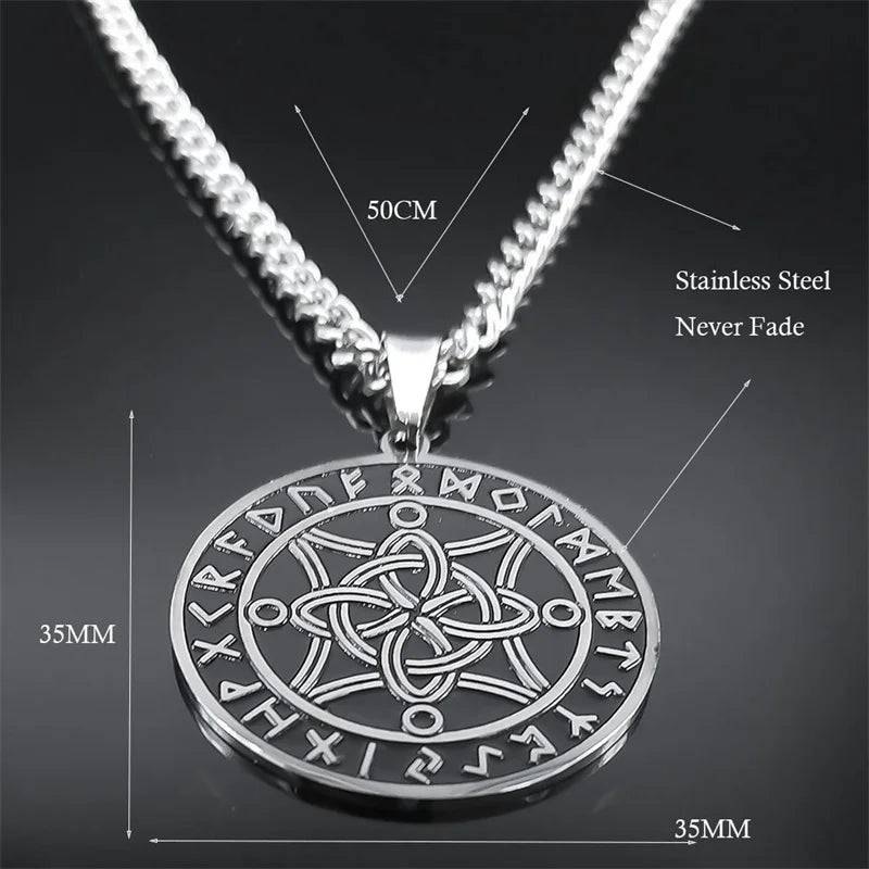 Viking Pagan Celtic Knot Pendant — Stainless