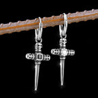 High Quality Stainless Steel Jesus Religious Belief Viking Earrings Nordic Men's Amulet Jewelry Studs Punk Party