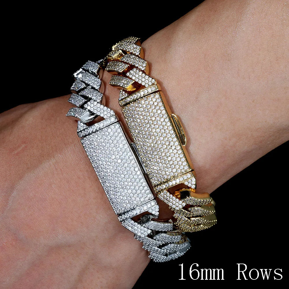 Iced Out Cuban Chain Necklace Stainless Steel 8-25MM