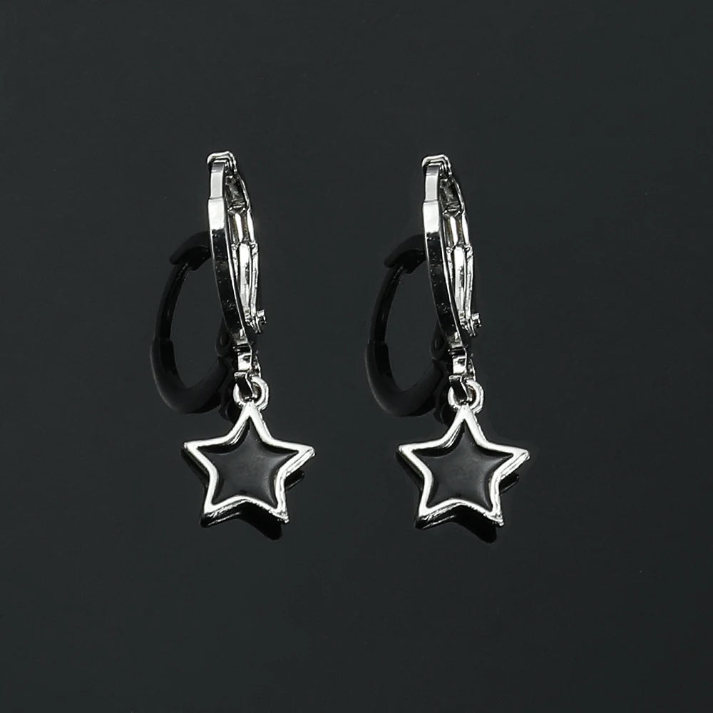 Cute Mini Pentagram Earrings for Daily Wear Women Creative