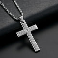 Catholic Cross Stainless Steel Pendant Necklace