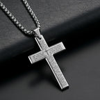Catholic Cross Stainless Steel Pendant Necklace