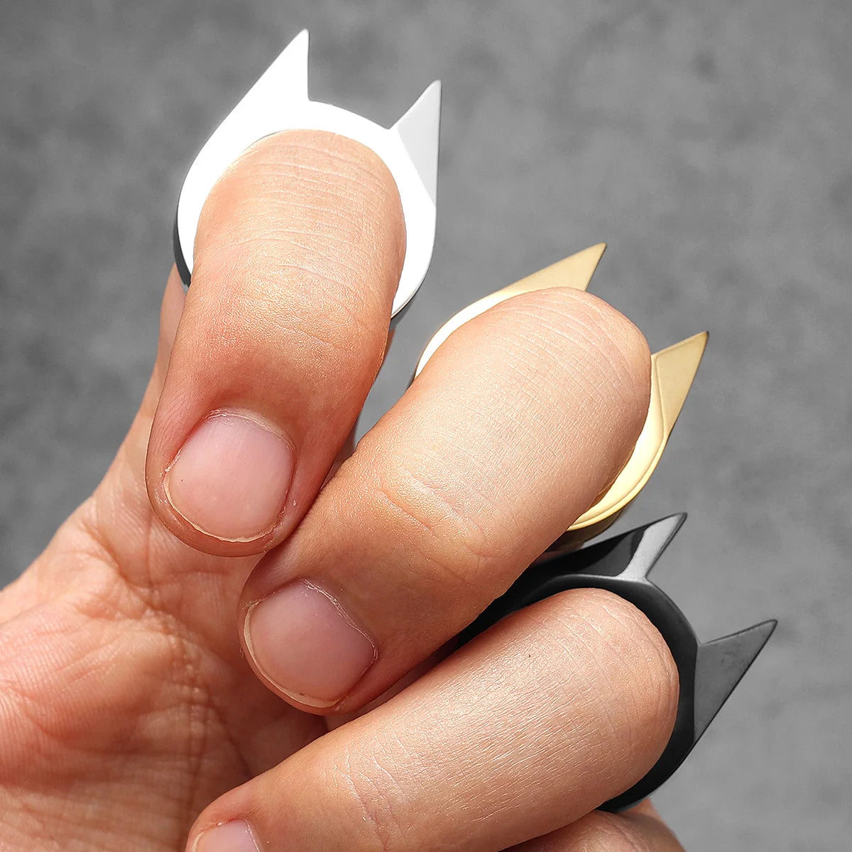Bat Cat Ears Ring — Stainless Steel