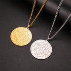 Solomon Seal Hexagram Star Pendant Necklace — Stainless Steel