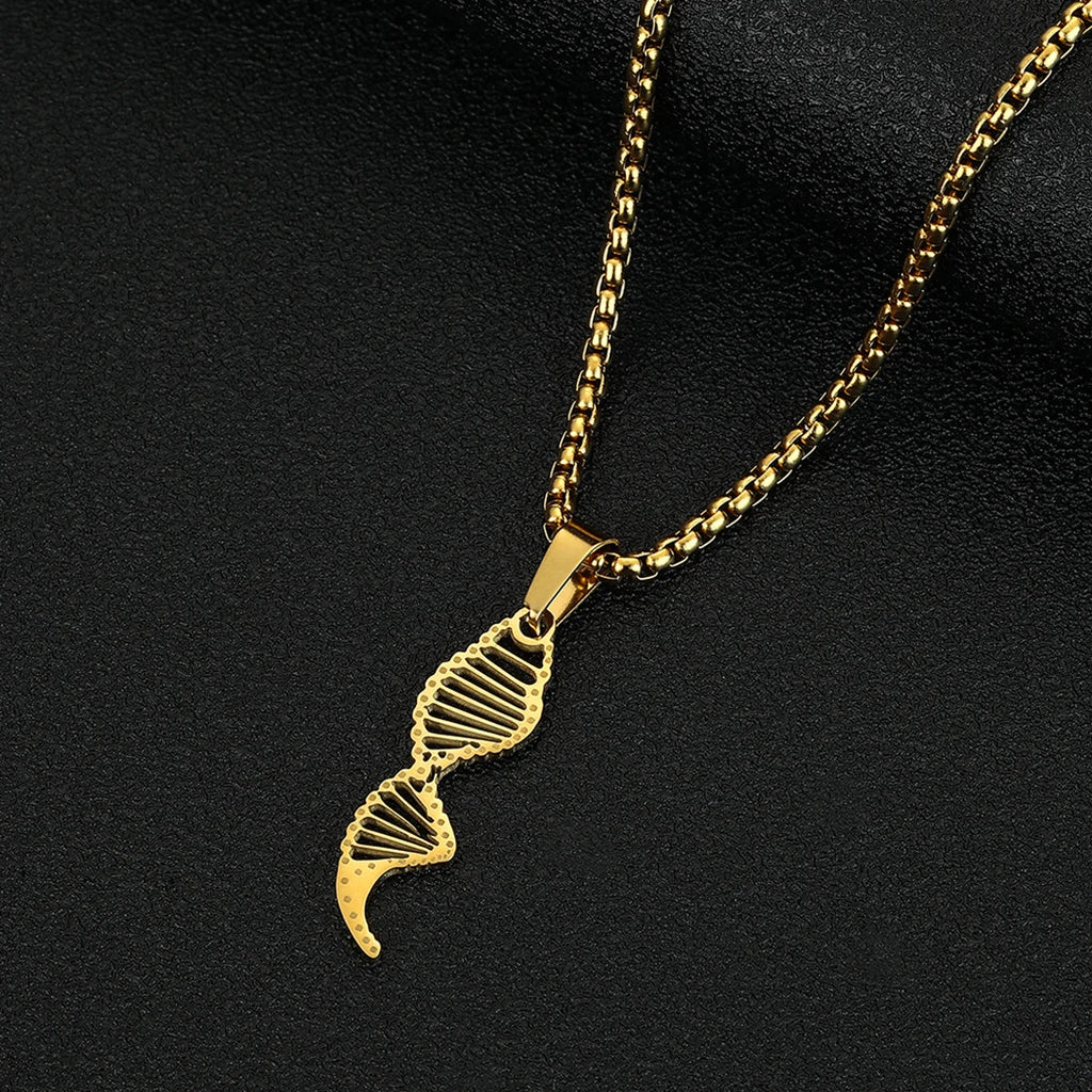 DNA Strand Pendant Necklace