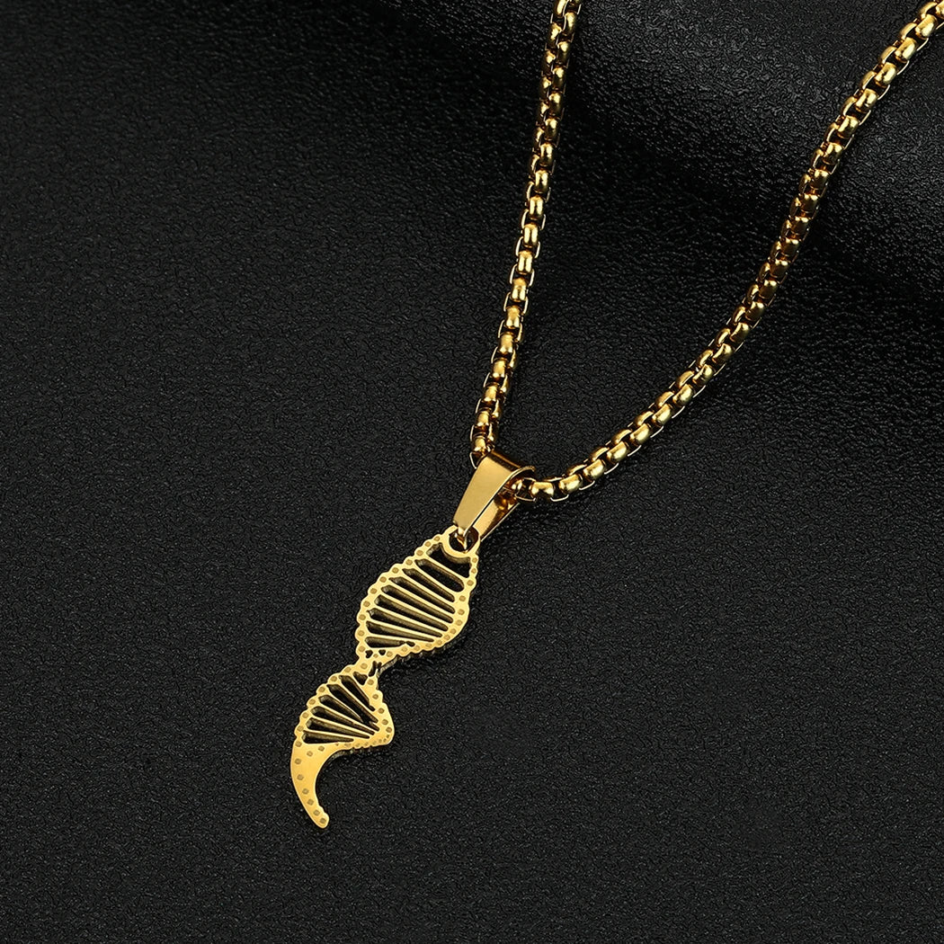 DNA Strand Pendant Necklace
