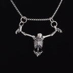 Vintage Punk Mythology Style Metal Sexy Angel Goddess Pendant Necklace for Men Women Classic Mysterious Souvenir Jewelry