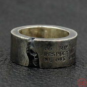 Skull Half-face Ring — Silver