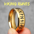 Vintage Nordic Viking Runes Celtic Knot Series Stainless Steel Womens Mens Rings Punk Biker Jewelry Creativity Gift