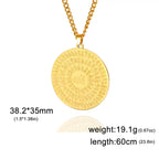VASSAGO Muslim Allah Necklace Islamic Allah Pendant Necklace Ayatul Kursi Islam Quran Allah Charm Eid Arabic Gift for