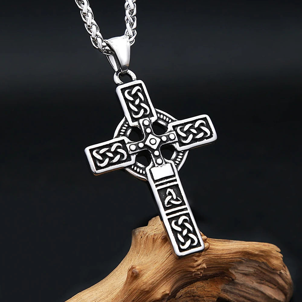 Viking Celtic Stainless Steel Pendant Necklace
