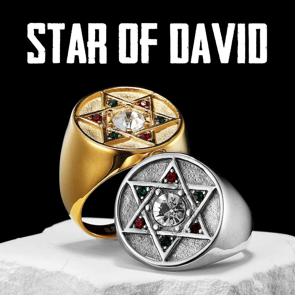Star of David Ring — Stainless Steel