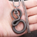 Snake Stainless Steel Pendant Necklace