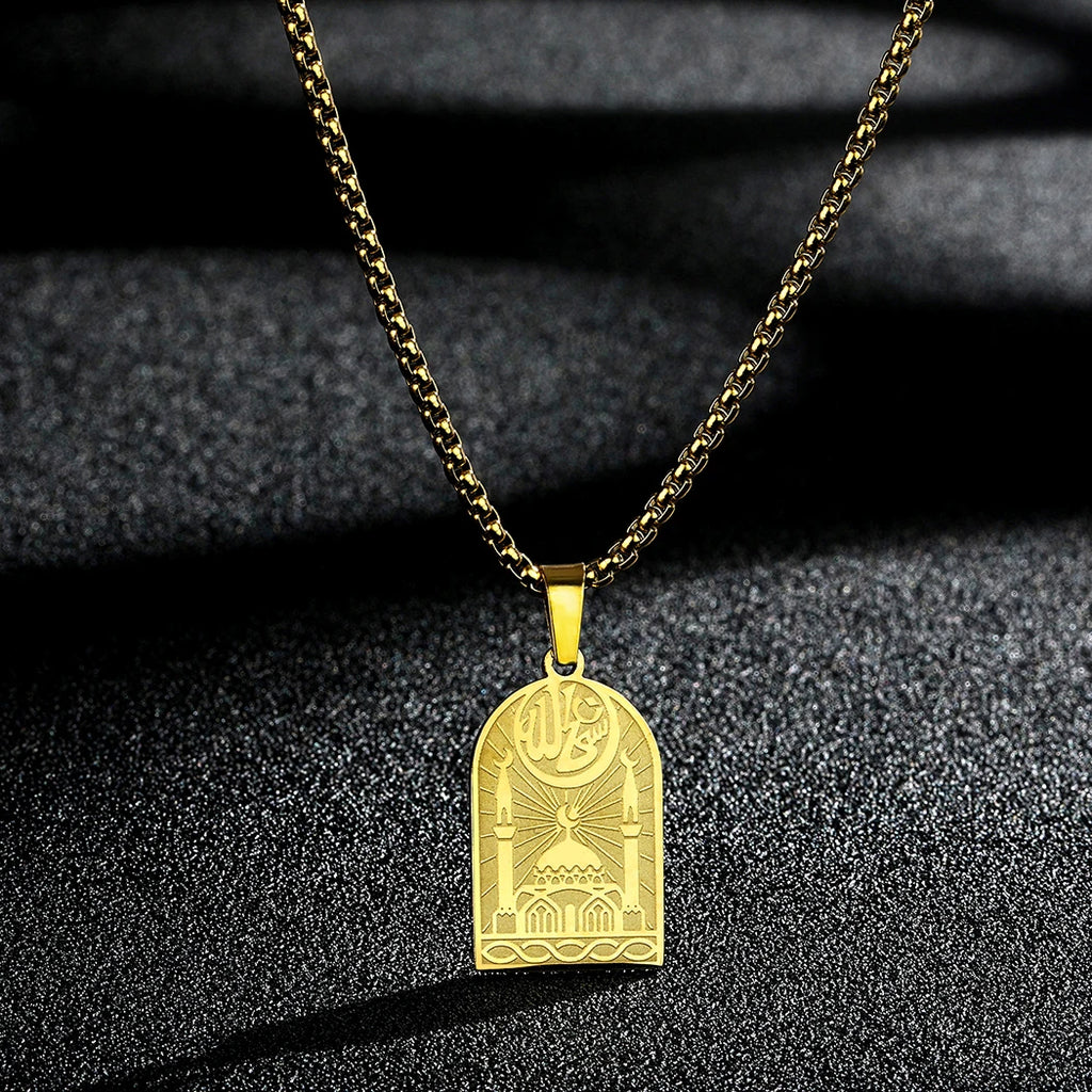 CHENGXUN Dainty Chef Knife Pendant Necklace for Women Men Steel Knife Charm Neck Chain Male Talisman Amulet Protection Jewelry