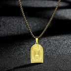 CHENGXUN Dainty Chef Knife Pendant Necklace for Women Men Steel Knife Charm Neck Chain Male Talisman Amulet Protection Jewelry