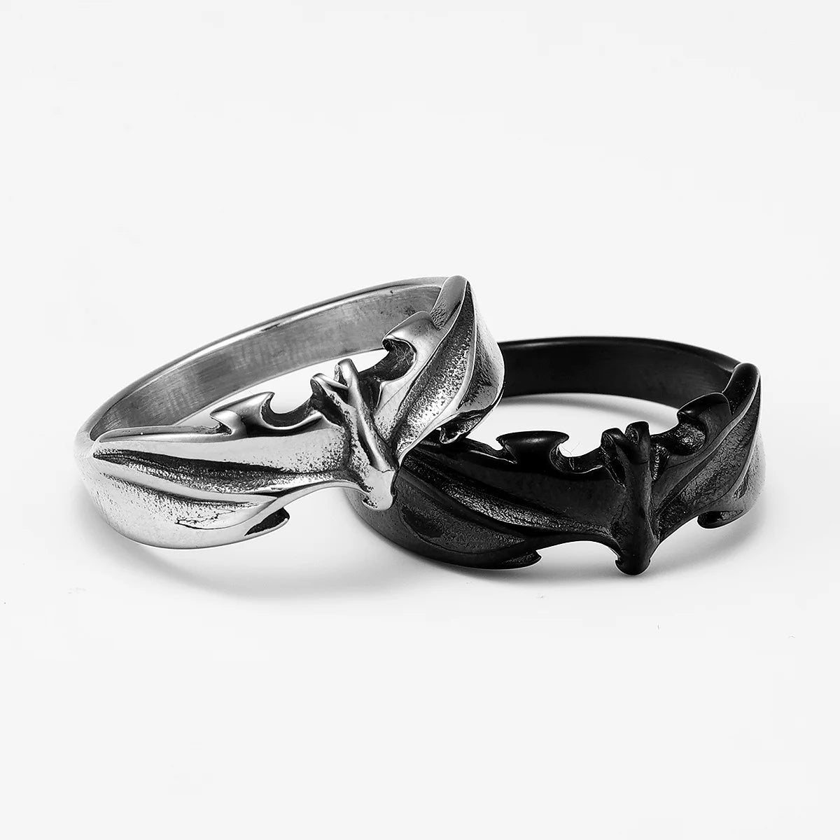 Bat Ring Black — Stainless Steel