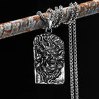 Tibetan Demon Stainless Steel Pendant Necklace