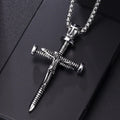 Cross Pendant Necklace — Stainless Steel