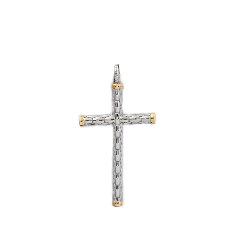 Cross Pendant Necklace — Stainless Steel