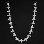 Silver Cross Iced Out Chain Necklace 15MM