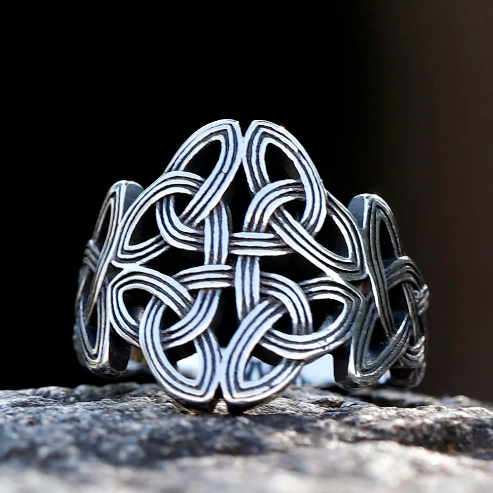 Viking Celtic Knot Totem Ring — Stainless Steel