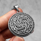 Hexagonal Necklaces Token 316L Stainless Steel Pendants Star of David Men Chain Punk Rock for Male Jewelry Best Gift