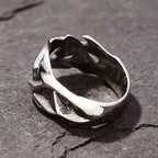 Simple Hollow Crown Of Thorns Stainless Steel Ring Gothic Punk Design Inspired Ring For Men Women Biker Fashion Jewelry