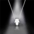 Star of David Heart Pendant Necklace — Stainless Steel