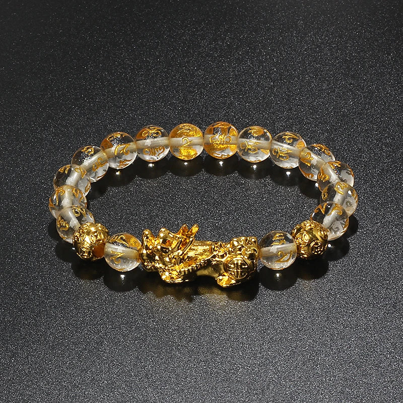 Color-Changing Natural Stone Pi Xiu Beaded Bracelet