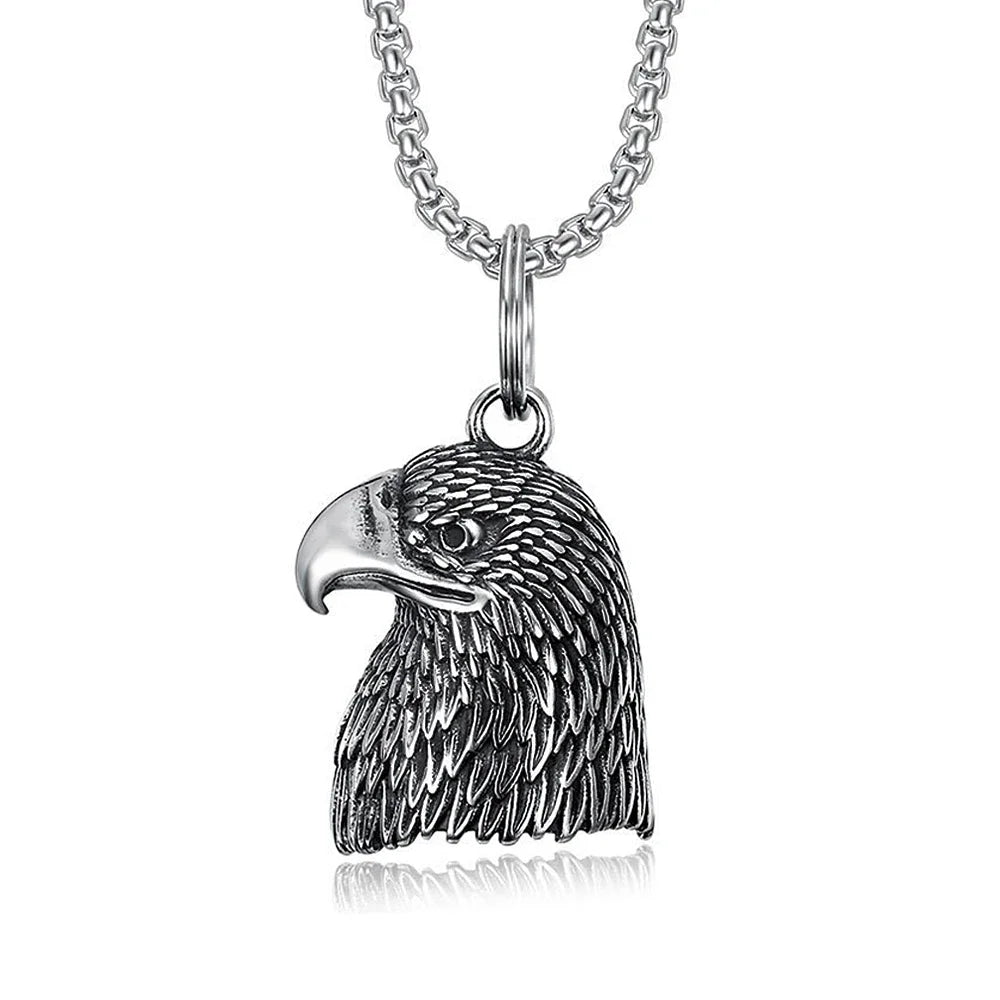 Gothic Lion Head Bell Pendant — Stainless Steel