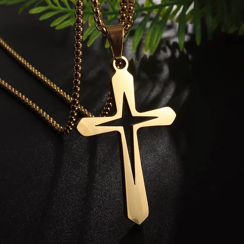 Stainless Steel Zeus Thunder Necklace Lightning Charm for Men and Women Hip Hop Trend Street Party Cool Jewelry