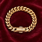 Stainless Steel Cuban Chain Necklace 12MM