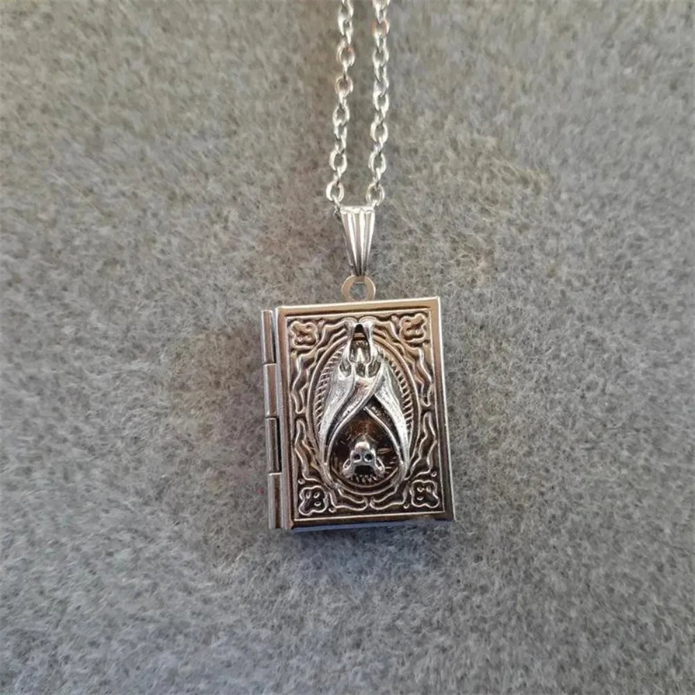 Gothic Vampire Bat Pendant Necklace
