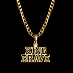 Atoztide 50cm Personalized Custom Names Pendant Necklace Stainless Steel Gold Color Cuban Thick Chain for Men Women Jewelry Gift