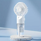Handheld Mini Fan Air Conditioner USB Rechargeable Portable Mist Cooler Cooling Spray Humidifier Fan for