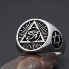 Eye of Horus Cross Ring — 925 Silver