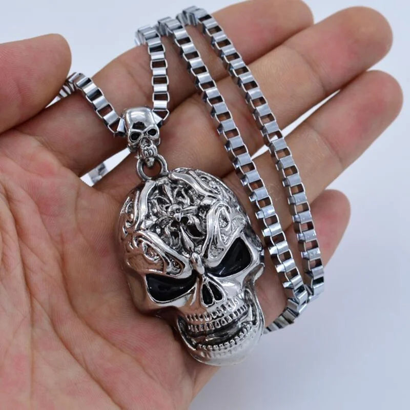 Evil Skull Choker Pendant Necklace — Gothic