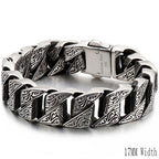 316l Stainless Steel Link Chain Man Bracelet for Men Punk Rock Gothic Vintage Biker Jewelry Price Men's Bracelets Boys