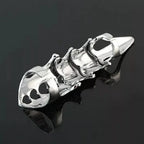 Retro Fashion Hip Hop Punk Ring Rock Scroll Joint Armor Knuckle Metal Full Finger Claw Ring Men and Women Creative Popular Ring