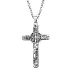 Jesus Cross Stainless Steel Pendant Necklace