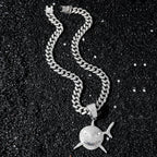 Big Size Shark Pendant Necklace For Men Hip Hop Bling Jewelry With 13mm Iced Out Rhinestone Miami Cuban Chain Fashion