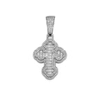 Gold Iced Out Cross Pendant Necklace CZ