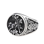 Fashion Punk Vintage Skull Ring Stainless Steel Gothic Biker Ring For Men Women Unique Viking Amulet Jewelry Gift