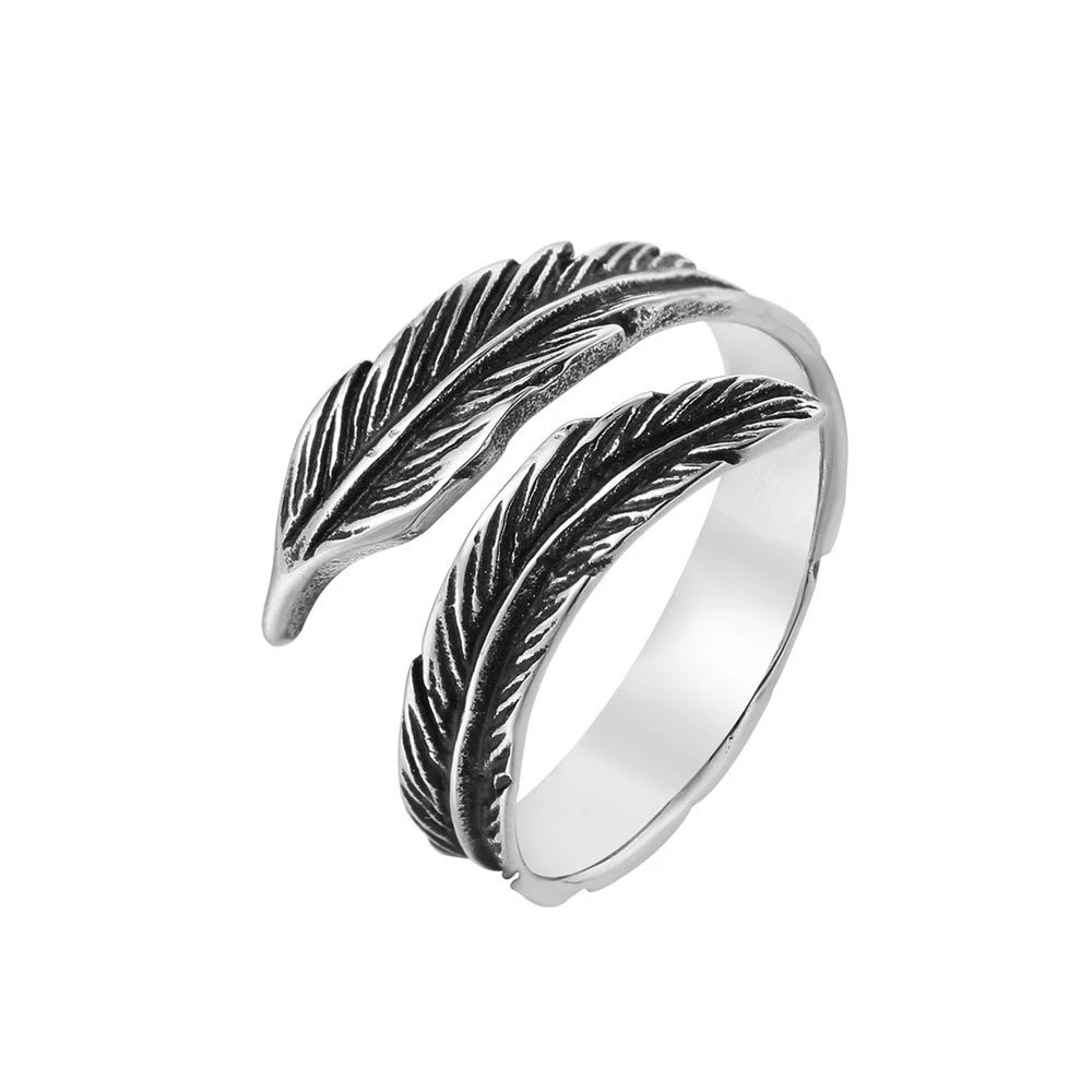 Fashion Punk Stainless Steel Fire Dragon Rings For Men Women Hip Hop Biker Vintage Vikings Animal Ring Amulet Jewelry