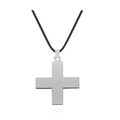 Anime Cross Chain Pendant Necklace — Zinc Alloy