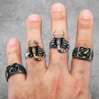 Scorpion Carving Stainless Steel Men Rings Punk New In For Male Women Fashion Jewelry Creativity Gift