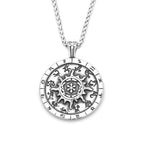 Zodiac Steel Pendant Vintage Constellation Round