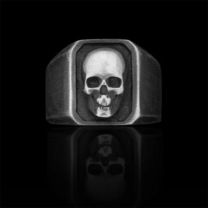 Christmas Charm Halloween Octopus Skull Punk Stainless Steel Seaman Rings Men Anel Puck Jewelry Gift for Sailor