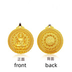 Blessing Buddha Necklace For Men Jewelry Ethnic Stlye Relief Tathagata Pendant Women Choker Accessories