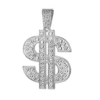Fashion Hip Hop Dollar Pendant Necklace with 13mm Cuban Chain US Dollar Money Sign Necklaces Rap Rock Punk Jewelry For Man Gift